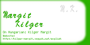 margit kilger business card